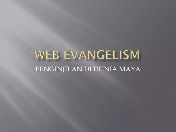 web evangelism