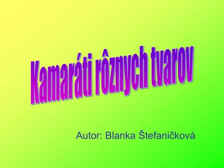 autor blanka tefani kov