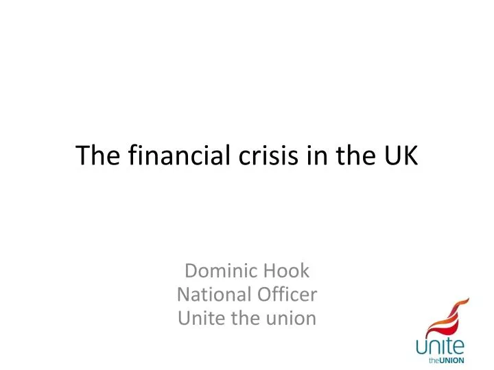 the financial crisis in the uk