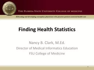 Finding Health Statistics