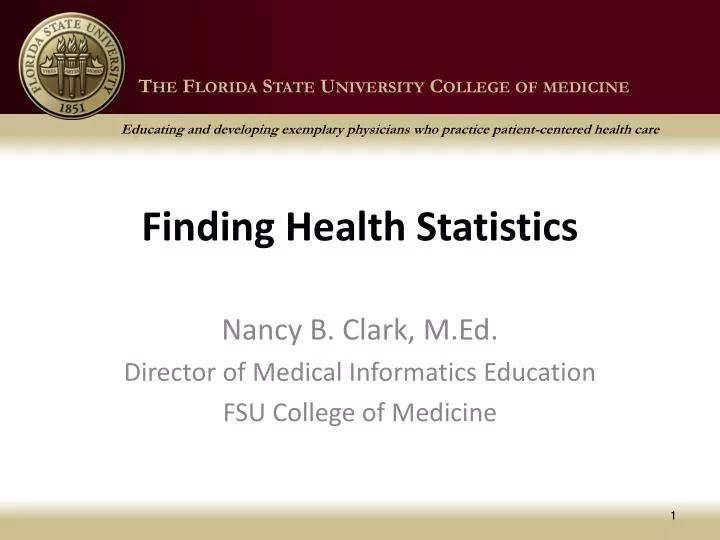 finding health statistics