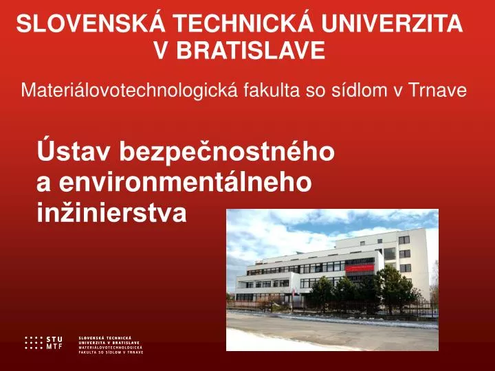 slovensk technick univerzita v bratislave