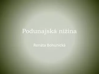 Podunajská nížina