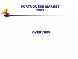 PORTUGUESE MARKET 2009