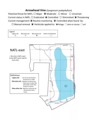 Legend Legacy site Old active site New active site Extent of infestation