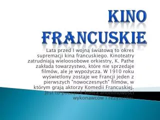 kino francuskie