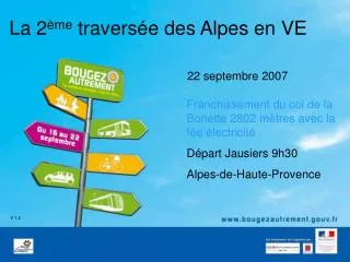 la 2 me travers e des alpes en ve