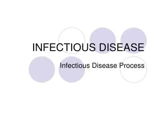 INFECTIOUS DISEASE