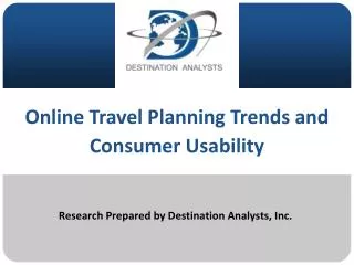 Research Prepared by Destination Analysts, Inc.