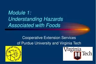 Module 1: Understanding Hazards Associated with Foods