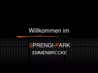 willkommen im