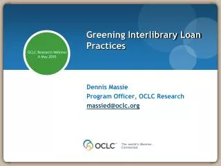 Greening Interlibrary Loan Practices