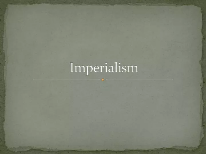 imperialism