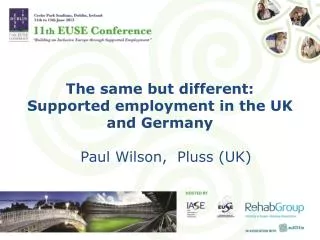The same but different: Supported employment in the UK and Germany