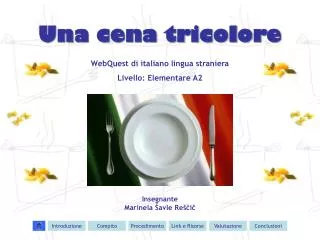 una cena tricolore