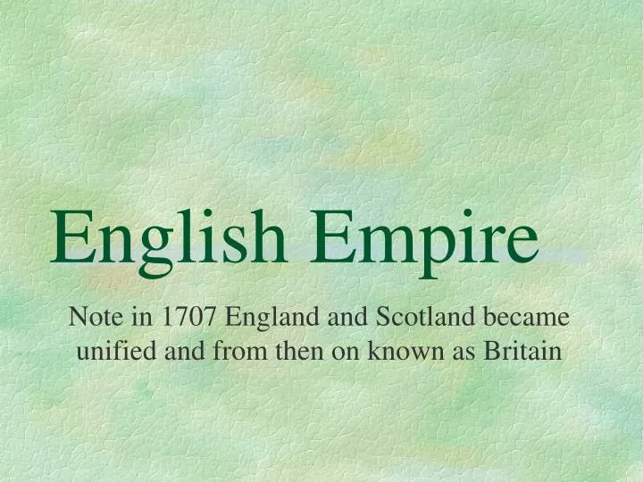 english empire