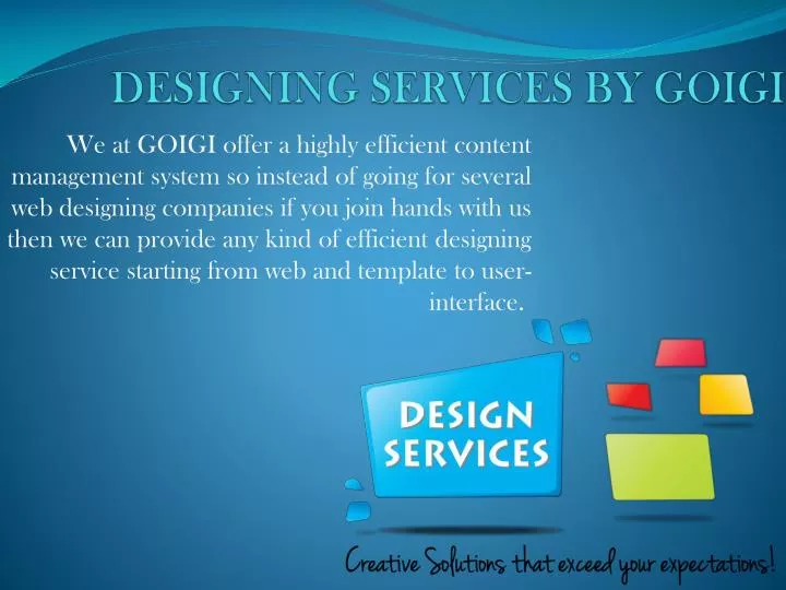 designing services by goigi