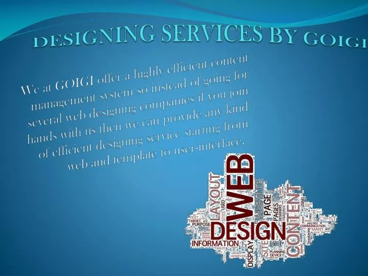 designing services by goigi