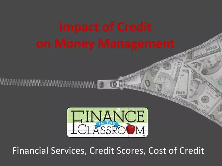 impact of credit on money management