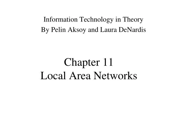 chapter 11 local area networks