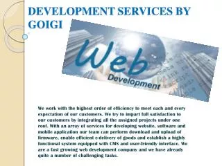 DEVELOPMENT SERVICES by goigi