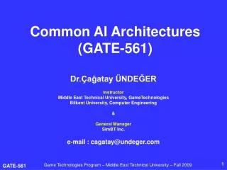Common AI Architecture s (GATE-561)