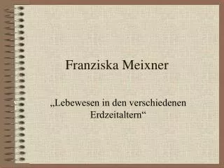 franziska meixner