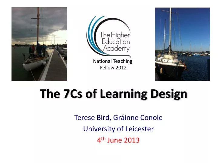 the 7cs of learning design