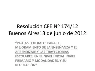resoluci n cfe n 174 12 buenos aires13 de junio de 2012