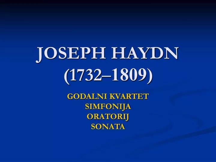 joseph haydn 1732 1809