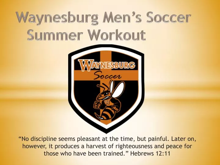 waynesburg men s soccer summer workout