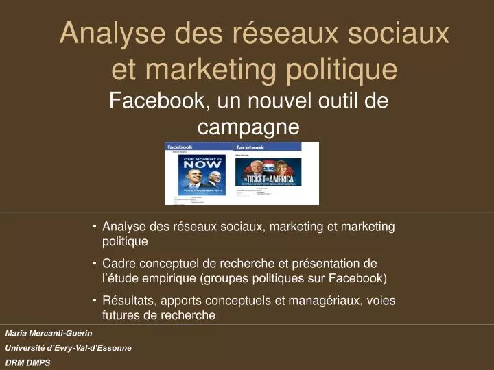 analyse des r seaux sociaux et marketing politique