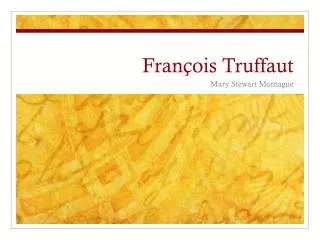 fran ois truffaut