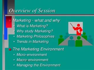 Overview of Session