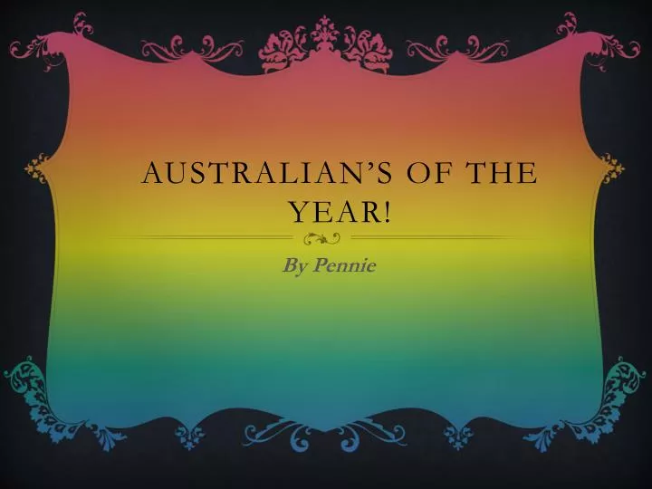 australian s of the year
