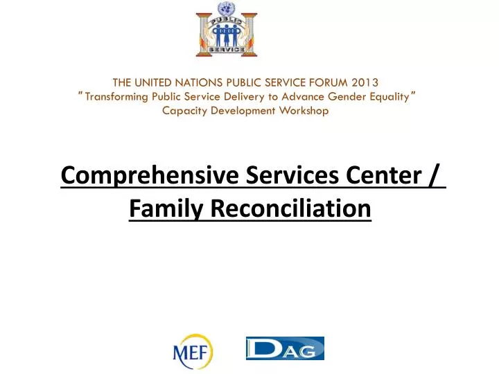 comprehensive services center family reconciliation