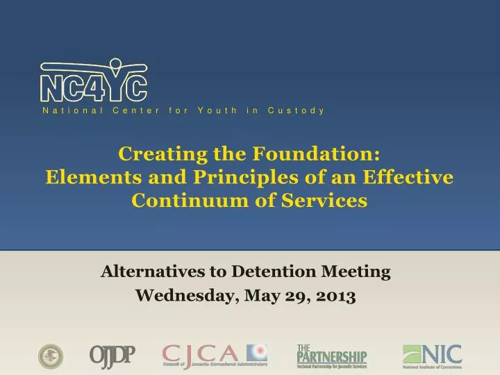 creating the foundation elements and principles of an effective continuum of services