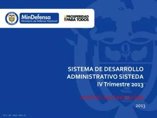 sistema de desarrollo administrativo sisteda iv trimestre 2013