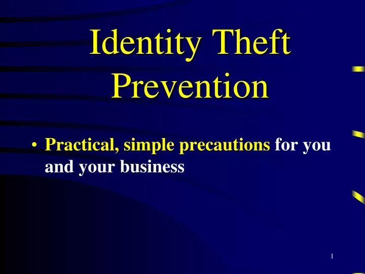 identity theft prevention