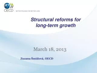 Structural reforms for long-term growth