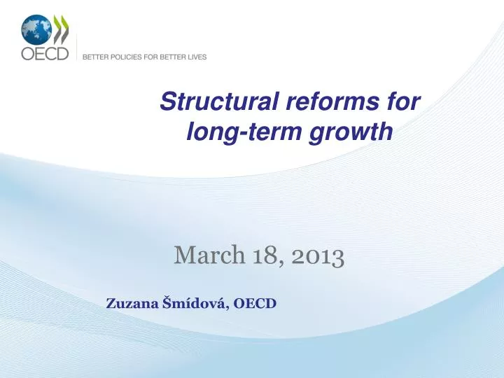 structural reforms for long term growth