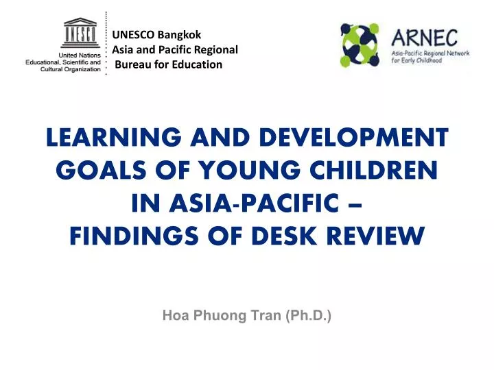 learning and development goals of young children in asia pacific findings of desk review