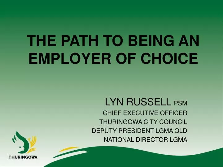 the path to being an employer of choice