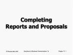 Completing Reports and Proposals - slide 1