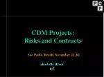 Managing Risks and Contracts in CDM Projects: Insights from São Paulo, Brazil - slide 1