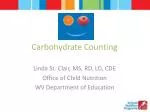 Carbohydrate Counting - slide 1