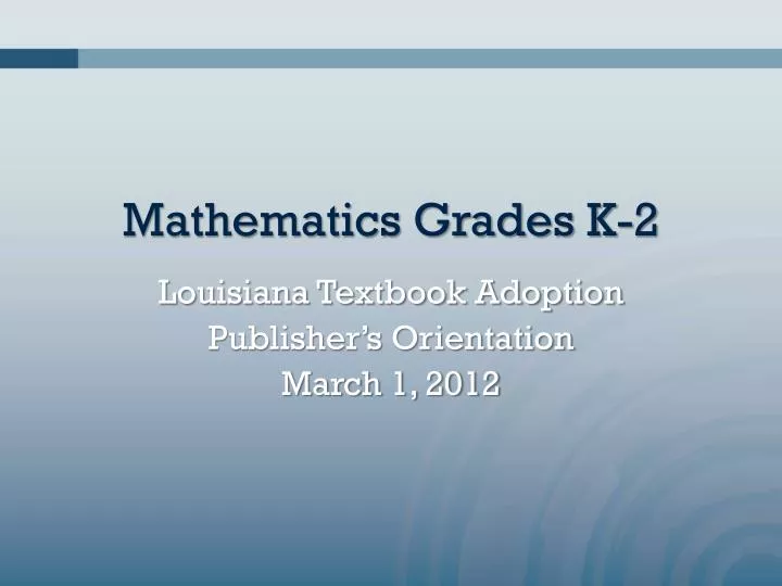 mathematics grades k 2