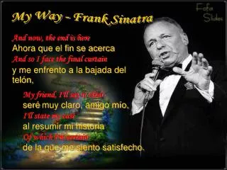 My Way - Frank Sinatra