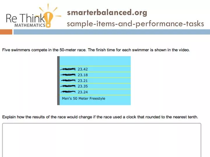 smarterbalanced org sample items and performance tasks