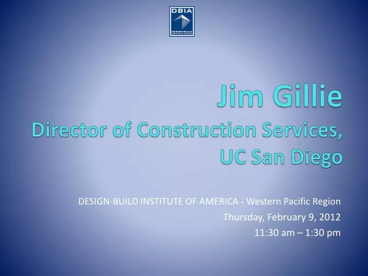 jim gillie director of construction services uc san diego